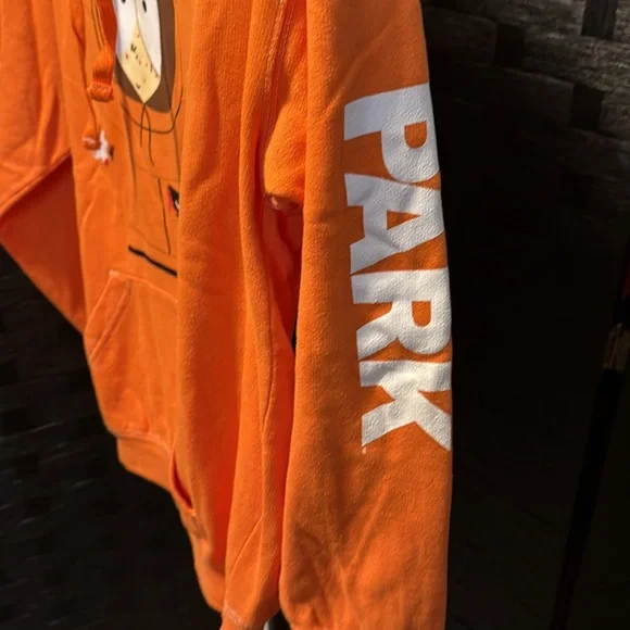 South Park Orange "They killed Kenny" Dead Hoodie size small NWOT - Picture 3 of 6